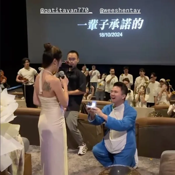 Gatita Yan与“喷钱哥”郑伟盛订婚，网络攻击引发争议