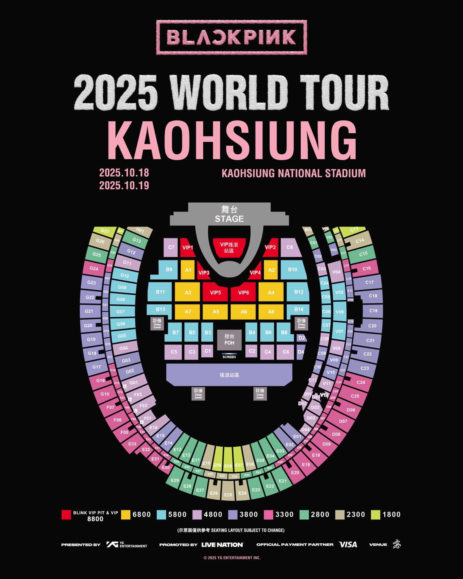 2025 blackpink 演唱会门票