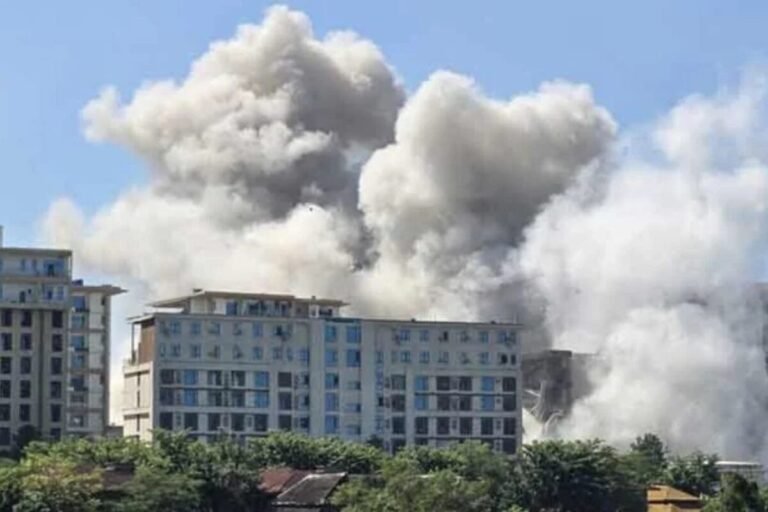 《12层诈骗大楼瞬间成废墟！缅军猛攻妙瓦底黑区震撼东南亚！》