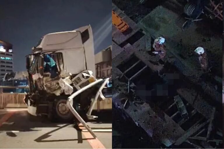 吉隆坡SPE大道双重事故：工地工友受伤 高架桥车祸两死