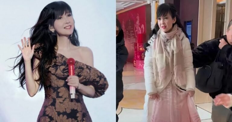 58岁周慧敏未修图曝光，法令纹疲态清晰可见，造型风格引发”如何优雅老去”讨论